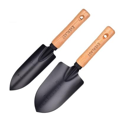 China 1/3pcs Multi Functional Iron Garden Shovel Flower Planting Gardening DIY Tools Tao Hua Yuan Tools Wooden Handle Garden Shovel for sale