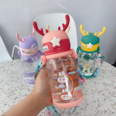 China Viable Transparent Plastic Cup Fitness Kettle Primary School Adult Students Drink Water Cup for sale