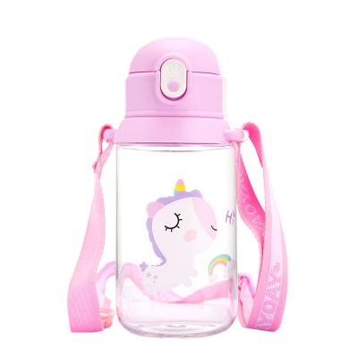 China Sustainable Custom Plastic Water Bottles Kids Reusable Water Bottle With Custom Logo for sale