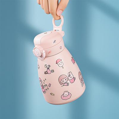 China Cute Large Capacity 1000ml Kids PORTABLE Thermos Cup Outdoor Stainless Steel Water Bottle for sale