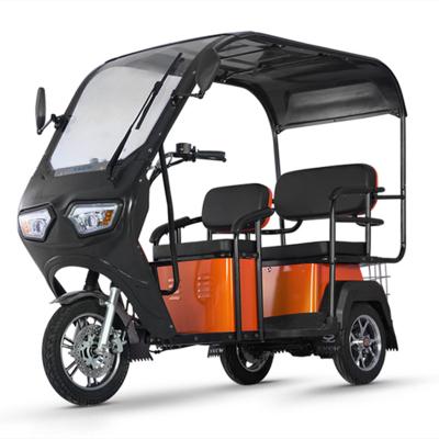 China Elderly Electric Assisted Travel Car Scooter Tricycles Three Wheels Travel Elderly Unisex Tourist Passengers Taxi Four Wheels for sale