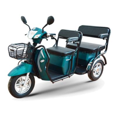 China Large Double Seats Unisex Fat People Storage Bucket Basket Easy Moving Electric Tricycles Three Wheels Scooter Chair à venda