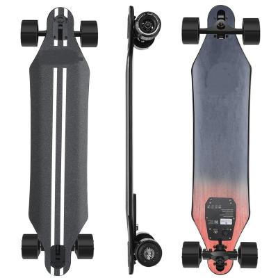 China 4 Wheel 2*350W 36V Unisex Electric Skateboard With Drop Through Deck | Thinnest E-Board Ultrathin Battery Power High Polymer for sale