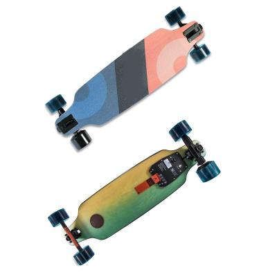 Cina Funny Motor Two Motor 350W Street Drive Zoo Park Controller Hover Board City Remote Fast Powerful Cool Player Unisex Funny Electric Skateboard in vendita