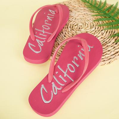 China Chinese Cheap Hot Cheap Wedding Party Pool Party Casual Stretch Slipper Women Beach Flip Flop Designer for sale