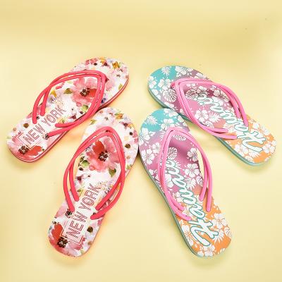 China 2021 Fashion Trend New Arrival Easy Shipping Team Silk Print Pvc Twin Professional Eva Flip Flop Men Women Superior for sale