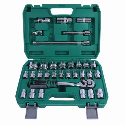 China 32pcs 72 teeth 1/2 ratchet wrench Garage Car Repair Tools for sale