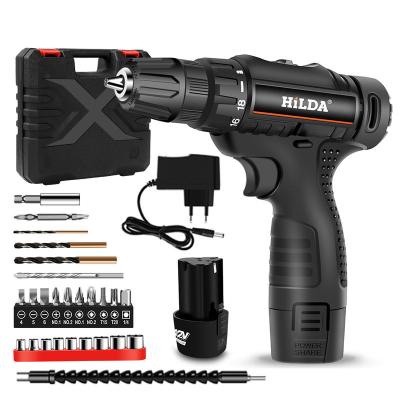 Κίνα 27pcs electric drill with two battery accessories Professional Manufacture Cordless Drill Battery Mini Electric Hand Drill προς πώληση