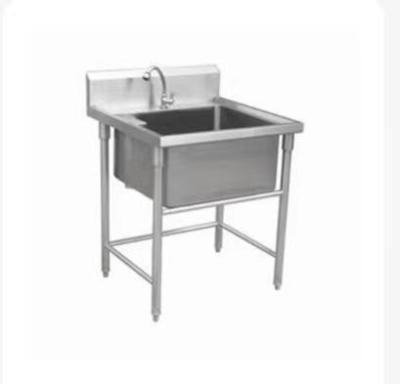 China Desgin Modern Commercial Kitchen Thickened Stainless Steel Single Sink for sale