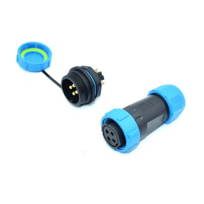 China Outdoor LED Light YXY Customized Weipu SP13 SP17 SP21 Series IP68 Industrial Waterproof Electrical Plastic Connector for sale