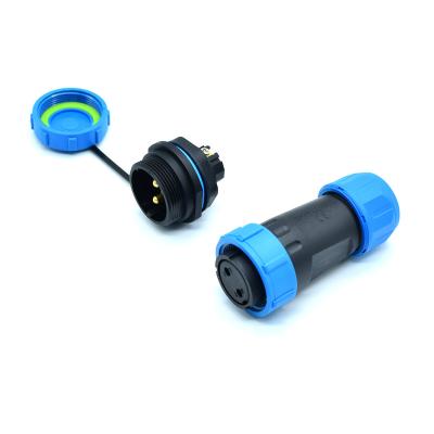 China LED YXY Outdoor Light Industrial Weipu Threaded Plastic Cable Connector IP68 SP13 SP17 SP21 for sale