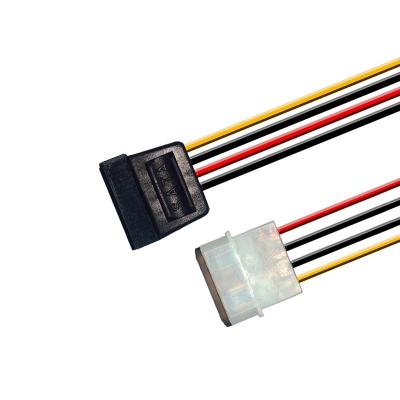 China Camera 15 Pin SATA Male to Molex IDE 4 Pin Female Adapter Extension Power Cable for sale