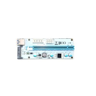 China With SATA PCI-E Power Cable Transfer Card 008S Attach 3.0 PCI-e 1x To 16x Riser Card for sale