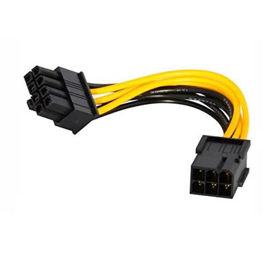 China 8 Pin Computer Good Quality YXY PCI-E Power Cable 6 Pin Video Card Adapter Power Supply Cable for sale