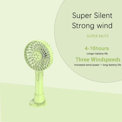 China USB Rechargeable Handheld Mini Fan Multifunctional Portable Fan with 3-Stage Air Volume Adjustment Desk Fan Handheld Heat for Outdoor Office for sale