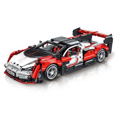 China Toy Multifunctional RC Racing Car McLarened Saber Model Bricks DIY Champion Vehicle Building Block Toys for sale