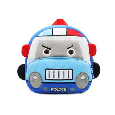 China Soft Custom Cute Cartoon Backpacks Kindergarten School Kids Bags Toddler 3D Plush Bag For Car Styling Backpacks for sale