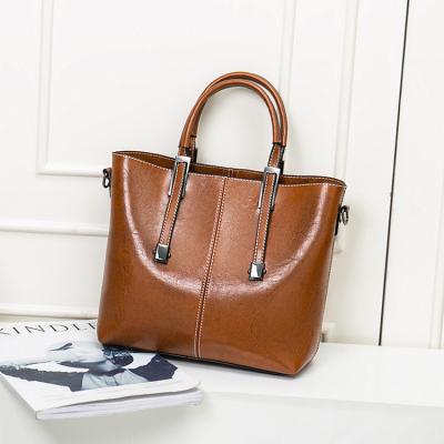 China New high quality handbag lady bags fashion PU handbags Korean simple diagonal large one-shoulder handbags for women ladies for sale