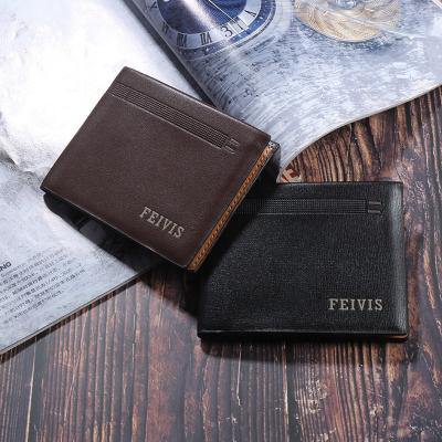 China New Wallets Small Folder Designer Card Holder Famous Mens Triple Wallet High Quality Custom Brand Male Shorts for sale