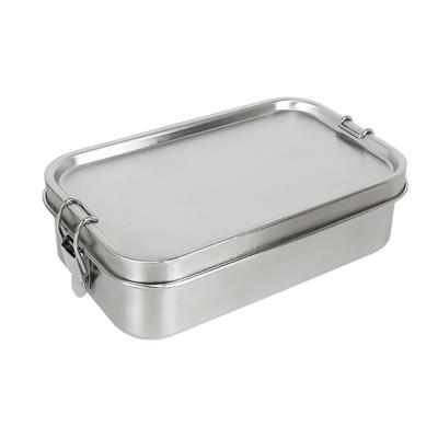 China Freshness Preservation Lihong 2021 New Leakproof Rectangle Bento Lunch Box Food 304 Stainless Steel Containers With Gasket Ring Lunch Box for sale