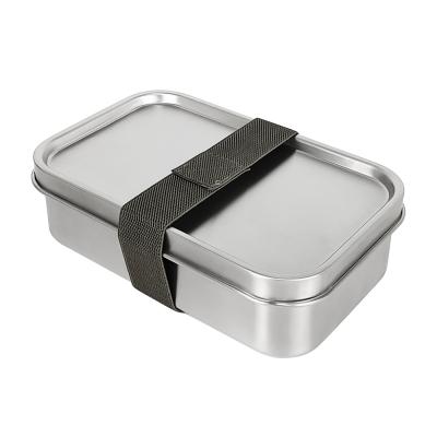 China Freshness Preservation Lihong 700/1000ml Eco-Friendly Box Kids Bento Food Container 304 Stainless Steel Leakproof Lunch Box With Strip for sale