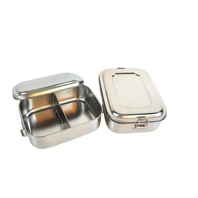 China Sustainable Sustainable Stainless Steel Lunch Box With Airtight Lid Kids Portable Food Storage Container for sale