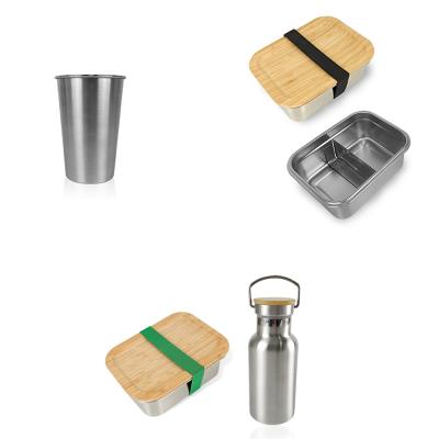 China Freshness Preservation LIHONG Tiffin Design Box 304 Vacuum Cups Mug Stainless Steel Thermos Lunch Bento Box Lid Bamboo Lunch Box Bottles For Kids for sale