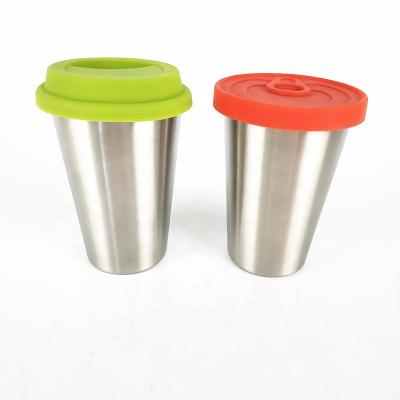 China Eco - Friendly Sustainable Coffee Store Mug Top Quality Stainless Travel Mug Set With Lid for sale