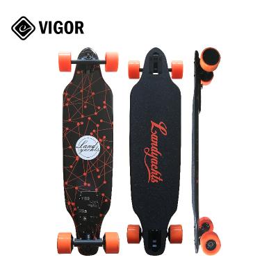 China Maple + Fiberglass 2018 New Offroad 4 Wheel Wireless Remote Control Long Board In-Wheel Electric Skateboard For Adults for sale