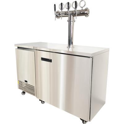 China Popular Bar / Resaurant White Color Stainless Steel Air And Water Cooling Machine for sale