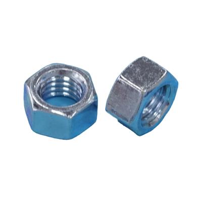 China Heavy Industry Electroplate Finish Hex Nut, 3/8