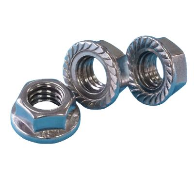 China Heavy Industry 18-8 Stainless Steel Grade A4 Hex Flange Nut for sale