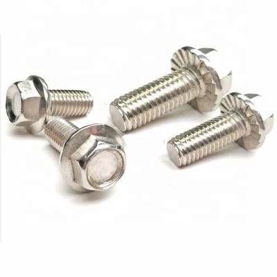 China Standard Stainless Steel Stainless Steel Hex Slotted Flange Bolts for sale