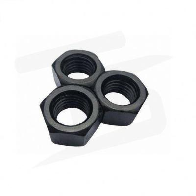 China ASTM A194 2H Heavy Industry Carbon Steel Hex Nut with Black Oxid for sale