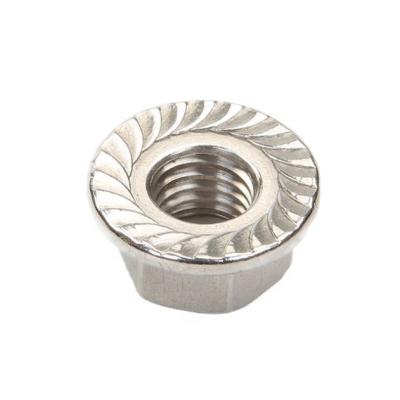 China Heavy industry DIN6923 stainless steel hex castellated flange nut M5, 2200pcs per sales unit for sale