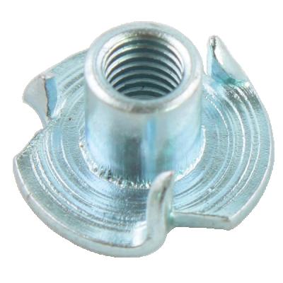 China M6-1.0 T-Nut, 4 Multi-Direction Tee Nuts for Woodworking, Climbing Holds, Heavy Industry Metric Threaded Cabinetry for sale