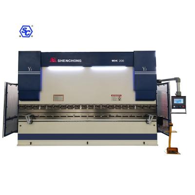 China Sheet Metal Machining Fast Speed ​​CNC Servo Hybrid Press Brake Machine WDK-200T/3200 for sale