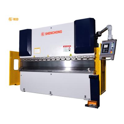 China Stainless plate bending WC67K-160/3200 NC hydraulic press brake, NC box bender, tabletop bending machine for sale