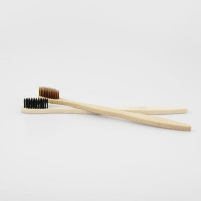 China Best Disposable Bamboo Toothbrush Eco - Friendly Hotel Travel Bamboo Toothbrush for sale