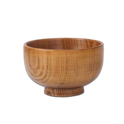 China Sustainable Big And Small Round Natural Bamboo Rice Serving Bowl for sale