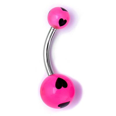 China FASHIONABLE 316L Stainless Steel Surgical Navel Piercing Belly Ring Body Piercing Banannbell Jewelry For Women for sale