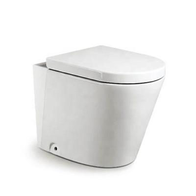 China Double-Flow Modern Design KD-02FT Floor Washroom Toilet, Ceramic White Toilet for sale