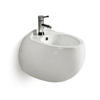 China Modern hot sale KD-01WHB egg shape wall-hung bidet European market for women, bathroom ceramic WC bidet for sale