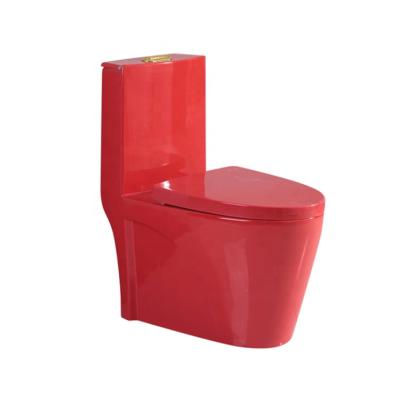 China Double-flux KD-21CT contemporary red color toilet set, red toilet bowl, red toilet for sale for sale