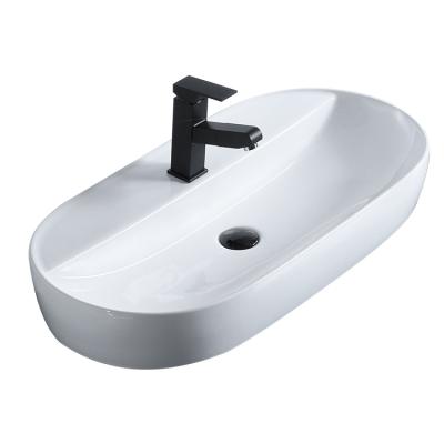 China Modern Modern Basin Art Basin Ceramic Bathroom Sink KD-109 ABA European Luxury Counter Top for sale