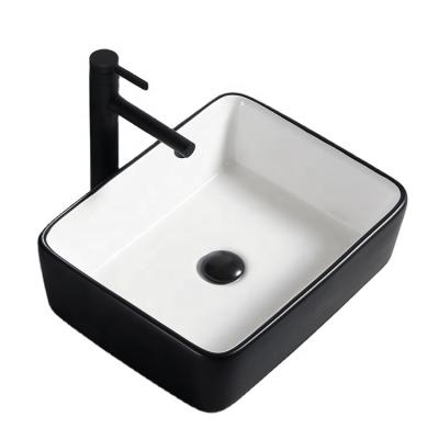 China KD-M10AB Modern European Design Bathroom Wash Basin Matte Black Sink, Sink Bathroom Sink for sale