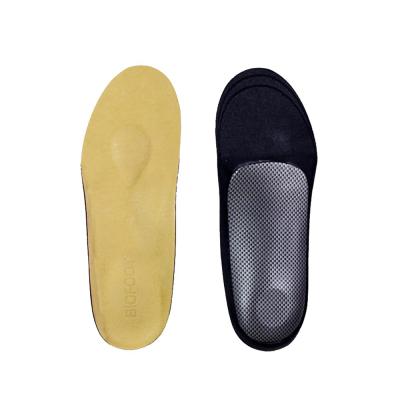 China Breathable Open Cell PU Sport Arch Support Shoe Insole Flat Foot With Heel Cup for sale