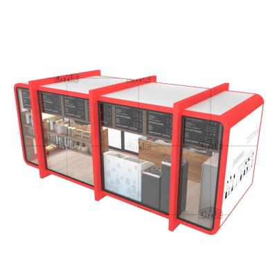 China Modern Custom Building Mobile 20ft Portable Cafe Bar Designs Tiny Module House for sale