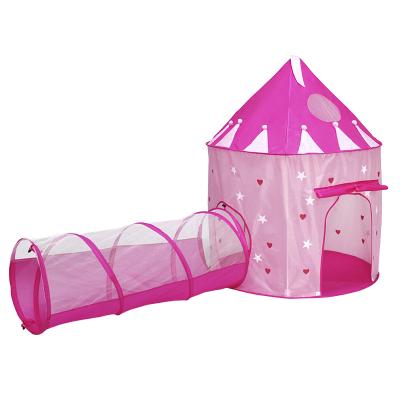 China Princess Tent With Tunnel Environmental Indoor/Outdoor/Kids Safe Castle Playhouse Gift for sale