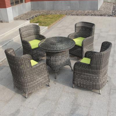 China Hot Selling Design Waterproof Comfortable Outdoor Garden Furniture Rattan Dining Set for sale